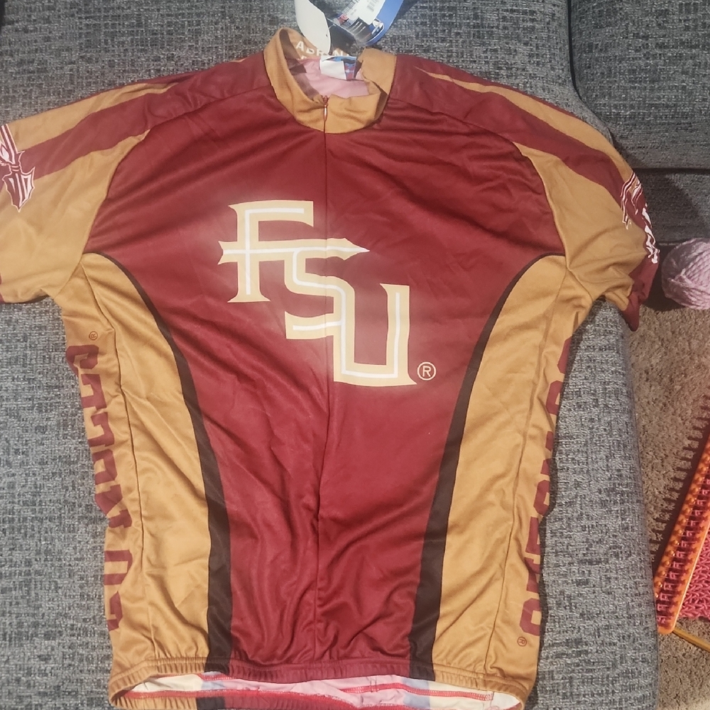 FSU Cycling Jersey in Maroon and Gold